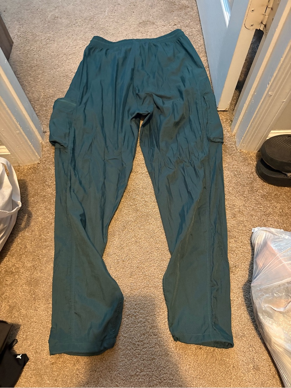 Outdoor Voices Teal Ripstop Elastic Waist Pants - Picture 2 of 6